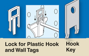 Trion Plastic Hook Lock and Key